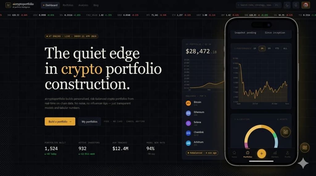 AI Crypto Portfolio — Quant-grade Allocation SaaS