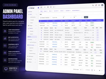 Sports Betting Admin Console — screenshot 1