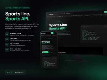 Bet in Box — Sports Betting API Website — screenshot 1