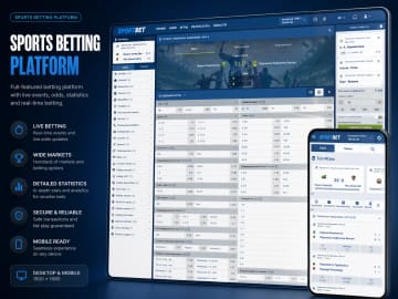 Sports Betting Platform — User Cabinet & Wagering — screenshot 2
