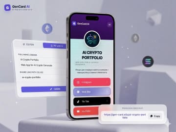GenCard AI — AI-Powered Digital Business Cards — screenshot 1