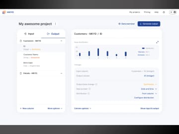 MKYD — Data Synthesis & Anonymisation Platform — screenshot 2